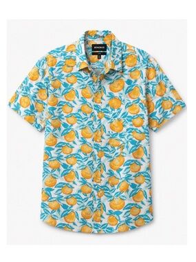 Bonobos Riviera Slim Fit Shirt in Orange Print